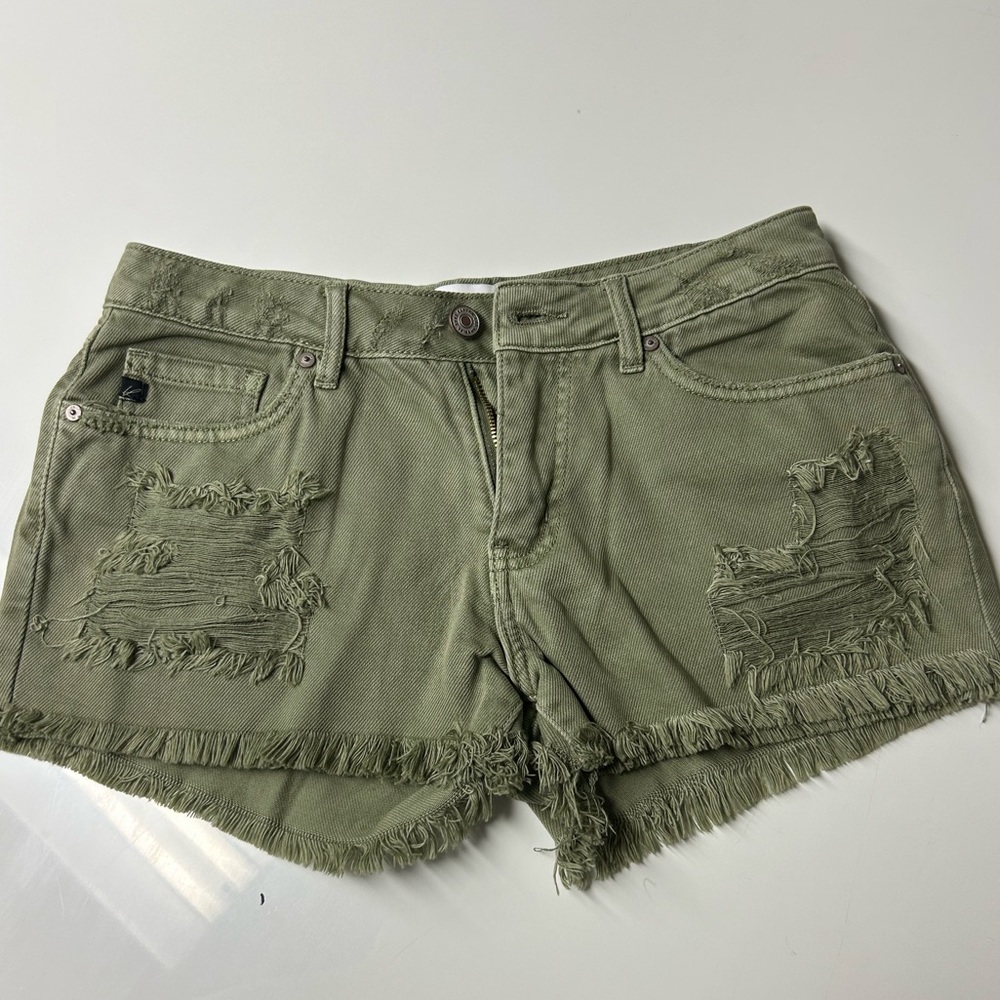 Army green kancan shorts size small